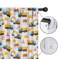 thumbnail image 4 of Blackout Kids Curtains,Cartoon Construction Vehicles Hard Hats Childrens Insulated Curtains Set Of 2,Bedroom Essentials,Toddler Room Decor 52"x84", 4 of 5