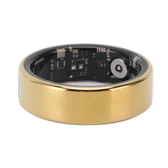 Screen Smart Ring Stainless Steel Smart Fitness Tracker Ring with Screen Supports Multiple Sports Modes Control Page Turning