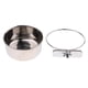 thumbnail image 4 of 2xAves Ardillas Jaulas para Loros Comedero para Mascotas Tazón de Agua de material acero Inoxidable para Alimentos S Yuyangstore Cuenco para pájaros de acero inoxidable, 4 of 8
