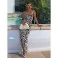 thumbnail image 4 of Jaimenalin Women'S Bodycon Dress Backless Slip Maxi Dress Water Ripple L, 4 of 7