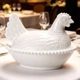 thumbnail image 2 of Shelf Accent Covered Bowl, Chicken Figurine Container for Sideboard Entry Console Styling, Small Keeper Curio with Cover, 2 of 9