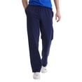 thumbnail image 1 of Pantalón deportivo de algodón jersey para hombre Hanes, azul marino, 81 cm, talla XL, 1 of 6