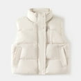 thumbnail image 2 of Coerni Toddler Boys Girls Puffer Vest Quilted Bubble Winter Coat Sleeveless Down Coat Stand Collar Padded Waistcoat Zip Outwear, 2 of 4