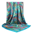 thumbnail image 2 of Bufanda de seda de marca Retro para mujer, bandana cuadrada con patrón bohemio, Hijab, diadema, foulard, silenciador, 90x90cm, 2022 qiuyongming unisex, 2 of 2