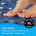 thumbnail image 5 of SlipX Solutions 27 x 27 Extra Large Square Shower Mat in Translucent Navy Blue, 5 of 8