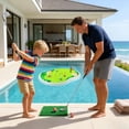 thumbnail image 4 of Water Golf Game Pool Float, Inflatable Floating Chipping Green with Adjustable Club, Swimming Pool Toys for Adults, Outdoor Yard Summer Party Game, Fun Backyard Activity, Practice Target Mat, 4 of 8