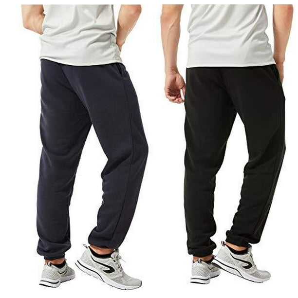 TEXFIT Lot de 2 pantalons de jogging pour homme avec poches