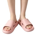 thumbnail image 2 of Mfakffe Shower Shoes Open Toe Non Slip Slides Comfortable Waterproof Slip on Sandals Lightweight House Slippers, 2 of 5