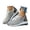 Grey, variant on Women's Supportive Platform Sneakers, Side Zip Lace Up Walking Shoes for Leisure & Dating