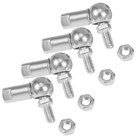 

CS8 Rod End Ball Bearing with Stud M5X0.8mm Carbon Steel Right Hand 4Pcs Ball Joint Bearing