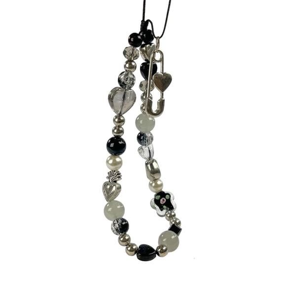 SDFGTstore Handmade Beaded Cellphone Bracelet Lanyard Phone Lanyard Telephone Strap Jewelry