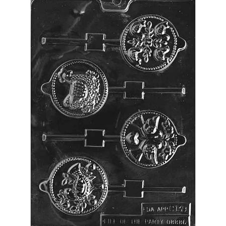 12 Days Christmas Springerle Molds Christmas 12 Days of 4 Different Lollipop Sucker Chocolate Mold Mould Party Favor Candy Soap M52 ()