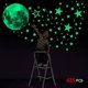 thumbnail image 1 of Estrellas y luna que brillan en la oscuridad para techo, estrellas y luna brillantes, decoración de pared de habitación para niños, estrellas fluorescentes adhesivas, C, 1 of 4