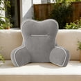 thumbnail image 4 of YYV Lumbar Pillow Ergonomic Bed Headrest Orthopedic Lumbar Support Cushion Breathable Soft Cover Back Support for Sofa Bed Reading TV Sleeping Office Posture Relief Support Pillow, 4 of 9