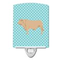 thumbnail image 1 of "Treasures Charolais Cow Blue Check luz nocturna de cerámica, 6x4, multicolor" Caroline's Treasures BB8000CNL, 1 of 1