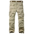 thumbnail image 3 of Pantalones cargo para hombre que combinan con estilo casual, trabajo al aire libre, color albaricoque 32, 3 of 5