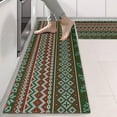 thumbnail image 2 of Kitchen Rugs Sets Of 2,Red and Green Christmas Reindeer Pattern Anti Fatigue Kitchen Mat Rugs Non Slip Washable,Decorative Kitchen Floor Mats for Kitchen,Sink,Laundry,17"X47", 2 of 5