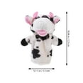 thumbnail image 3 of EeaseMX Marionetas de mano de peluche con forma de vaca de dibujos animados, juguetes para contar historias para niños y bebés., 3 of 7