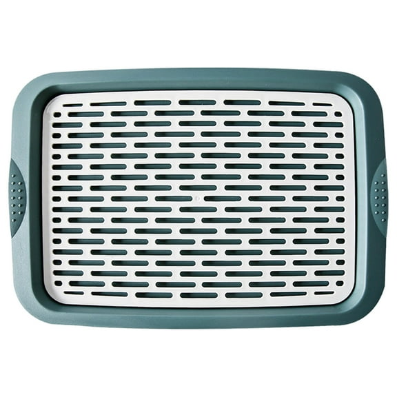 Toyandona 1Pc Plastic Fruit Tray Double Layer Drain Basket Green for Home Use