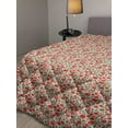 thumbnail image 2 of Poppy Flower Down Alternative Comforter, Springs Ladybugs Animals and Plants Flora Fauna Nature, Microfiber Quilt for All Season, 5 Sizes, Orange Olive Green White, by Ambesonne, 2 of 3