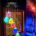 thumbnail image 4 of 2pcs Solar Navidad Viento Chimes Colgando Lámpara LED Césped Paisaje Decoración kusrkot Luz de chime de viento, 4 of 8