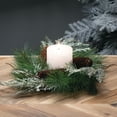 thumbnail image 3 of 15"H Sullivans Mixed Cedar & Pine Christmas Mini Wreath, Green, 3 of 4