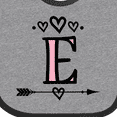 thumbnail image 4 of Inktastic Letter E Monogram Tribal Arrow Girls Baby Bib, 4 of 4