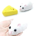 thumbnail image 5 of Dosaele Mini Remote Control Rat Fake Mouse Prank Toy with Cheese Controller, Realistic Stuffed Animal Plush Mouse Interactive Cat Toys, 5 of 5
