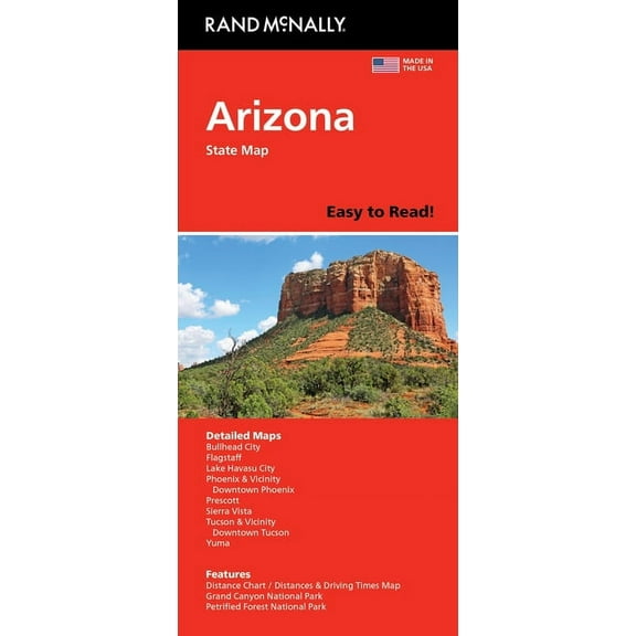 Rand McNally Easy to Read Folded Map: Arizona State Map, (Paperback)