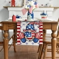 thumbnail image 1 of ⚡ Big Sale ! Holiday Craft Decoration Independence Day Table Flag Patriotic Stripes Wired Edge Ribbon Printing Customized Satin Flag, 1 of 4