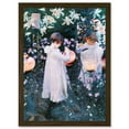 thumbnail image 1 of John Singer Sargent Carnation Lily Rose Painting A4 Artwork Framed Wall Art Print, 1 of 4