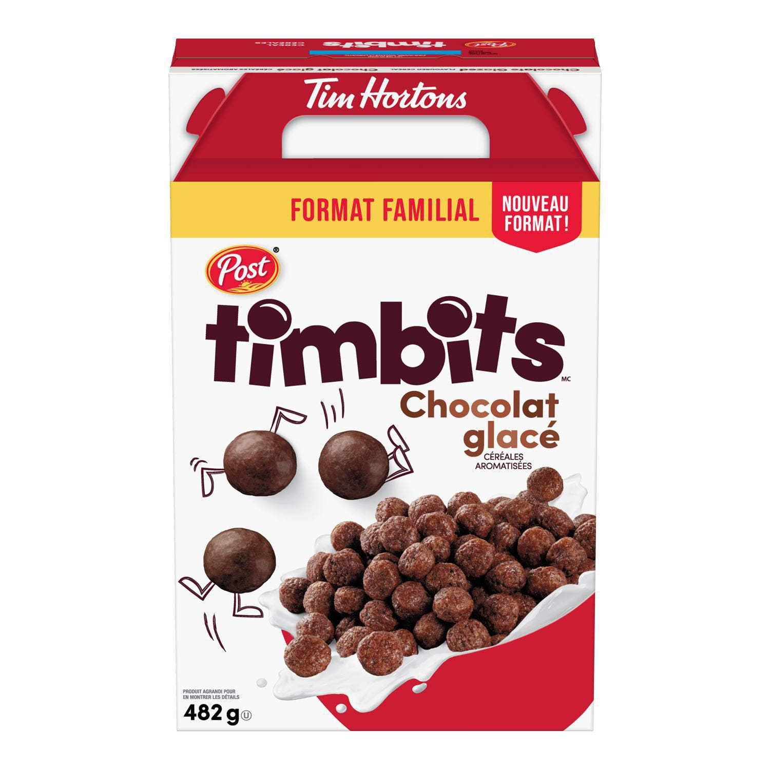 Post Timbits Cereal Chocolate Glazed, Family Size