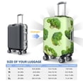 thumbnail image 4 of Fuzoiu Broccoli 3 Print Suitcase Cover,Washable Luggage Covers for Suitcase,Elastic Luggage Protector Cover,Scratch Resistant Travel Suitcase Covers-Small, 4 of 7