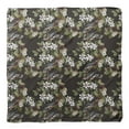 thumbnail image 4 of Bimba Gray Floral & Bird Pure Silk Printed Head Bandanas Summer Neck Wrap Scarf 40 x 40 Inches, 4 of 6