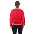 thumbnail image 5 of Women's New Era  Red Atlanta Falcons Throwback Fleece Full-Snap Jacket, 5 of 5