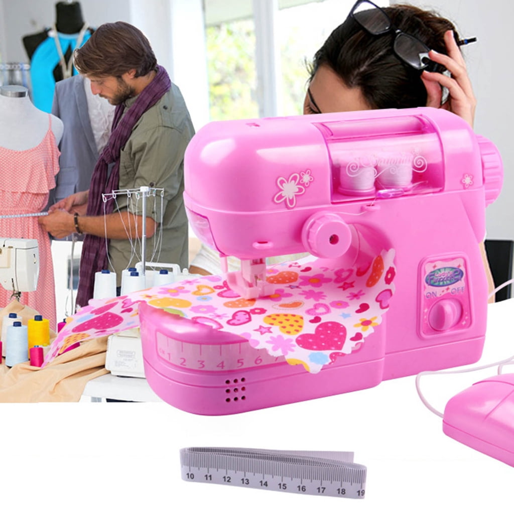 Sewing Machine for Kids 6 Aged and Up Educational Interesting Pretend Play Light-up Arts Crafts Kids Toy