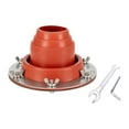 thumbnail image 1 of Estufa de carpa de silicona con el anillo de protección con el argot del anillo resistente al calor de la ventilación de chimenea para acampar al aire Naranja, 1 of 8