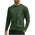 thumbnail image 2 of pstuiky Camisas de invierno de manga larga para hombre, Camiseta básica de cuello redondo y manga larga de color liso para hombre tops de invierno para hombre xl, 2 of 5