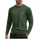 thumbnail image 2 of pstuiky camisa de manga larga para hombre, Camiseta básica de cuello redondo y manga larga de color liso para hombre Tops de hombre l, 2 of 5