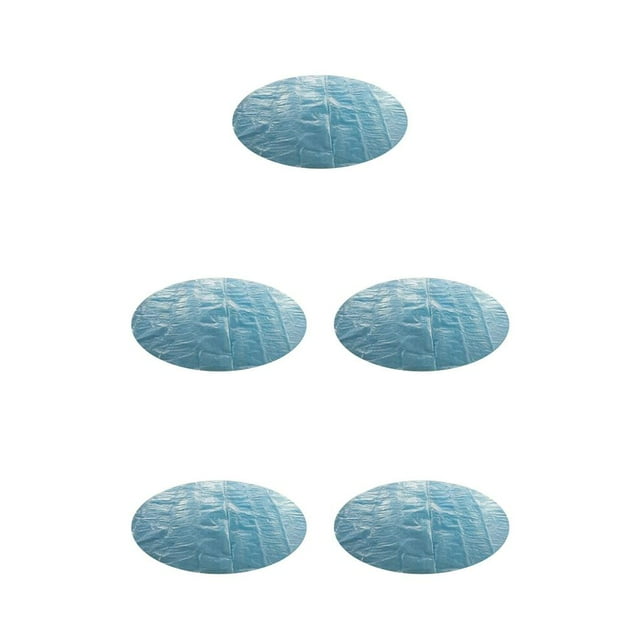 Langgg Couverture Ronde Réutilisable pour Piscine Gonflable, Anti-Insectes, Anti-Poussière, Couverture Solaire pour Piscine au Sol No 01, Ensemble de 5