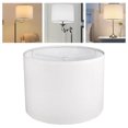 thumbnail image 4 of YoeXGDS 3PCS White Lamp Shade, Small Drum Lampshade, Replacement Lamp Shade Linen Hand Crafted for Table Lamps Floor Lamps Chandelier Lamp, Retro Lamp Cover 13x10 Inch, 4 of 5