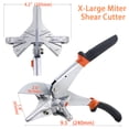 thumbnail image 2 of X-Large Sharp Multi-Angle Miter Shear Cutter with 0 to 135 Degrees, Adjustable Angular Cutting Scissors for PVC Cord Cover, Baseboard Molding, Quarter Round Trim, Tile Edge, 2 of 10