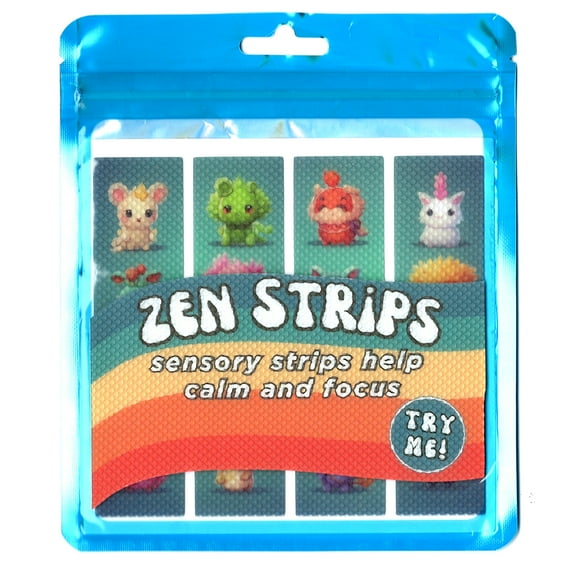 The Pencil Grip Zen Strips, Bumpy Cuties Set 7, 4 Per Set, 6 Sets