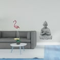 thumbnail image 2 of Estatua De Resina De Flamenco Y Mono, Escultura De Ave, Figura De Buda, Arte Moderno, Decoración De Jardín Con Soporte De Metal Para El Hogar, Patio, Estanque, Macizo De Flores, Hotel O, 2 of 8