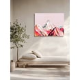 thumbnail image 5 of Mountains Pink Wall Art for Living Room,Canvas Picture Wall Decor for Bathroom Bedroom,Abstract Contemporary Graffiti Painting Art Painting Artwork for Office Hallway Dining Room Decor 20"x24", 5 of 8