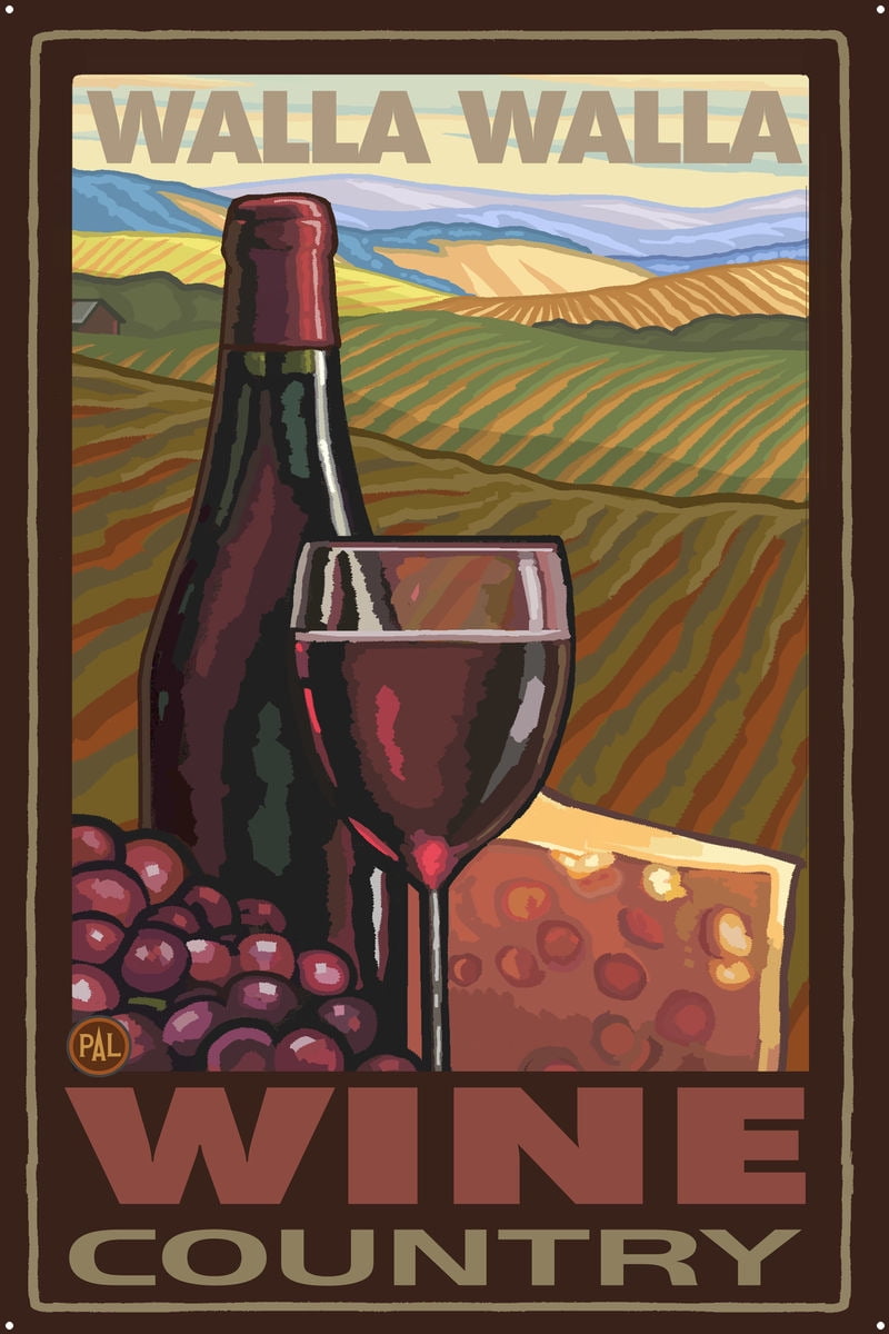 Walla Walla Washington Wine Country Metal Art Print by Paul A. Lanquist