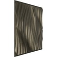 thumbnail image 2 of Ekena Millwork 19 5/8"W x 19 5/8"H Billow EnduraWall Decorative 3D Wall Panel, Universal Aged Metallic Weathered Steel (12-Pack for 32.04 Sq. Ft.), 2 of 6