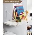 thumbnail image 6 of Sumgar Floating Shelves Bathroom 16in White Hanging Shelf Set of 2 for Room Wall or Over Toilet, Modern Storage Shelving Display Organizer for Bedroom, 6 of 7