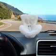 thumbnail image 4 of Doll Car Seat for 17cm Dolls, Doll Car Seat with Air Vent Clip and Desktop Stand, Cute and Functional Car Ornament for Doll Fans, Collectors [Bowknot] White, 4 of 8