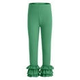 thumbnail image 6 of newwalpole Baby Girls'Ruffle Pants Toddlers Little Girls Leggings Green for Size 9-10 Years, 6 of 6